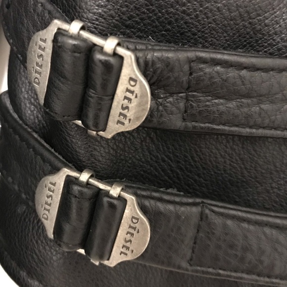 Diesel leather & wool Motorcycle Jacket - Picture 9 of 16